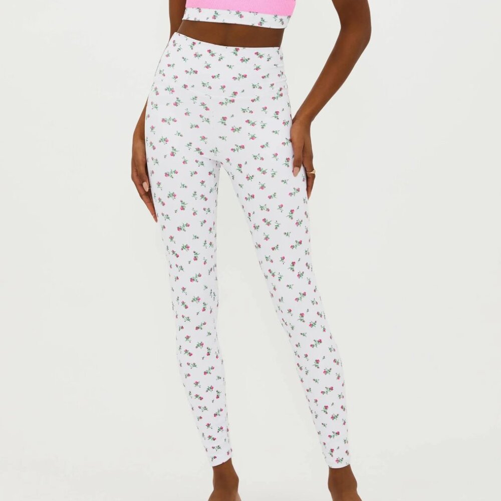 Beach Riot Piper Legging Pants – Peony Blossom Colorblock, Size XL